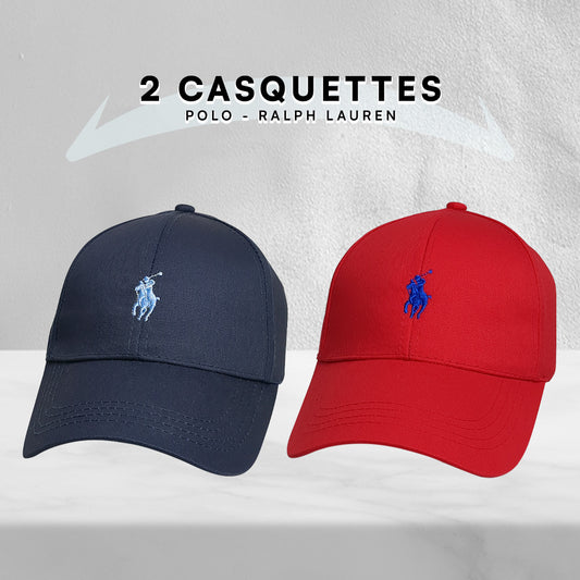 Pack 2 Casquettes Polo de haute qualitè