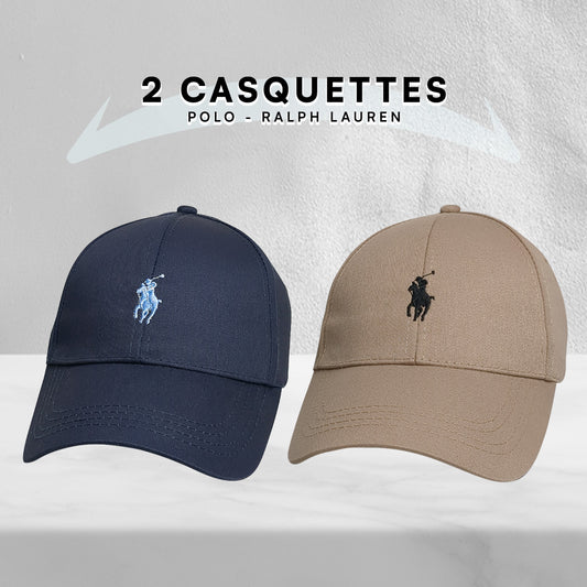 Pack 2 Casquettes Polo de haute qualitè