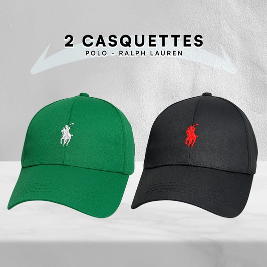 Pack 2 Casquettes Polo de haute qualitè