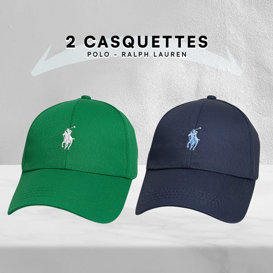 Pack 2 Casquettes Polo de haute qualitè