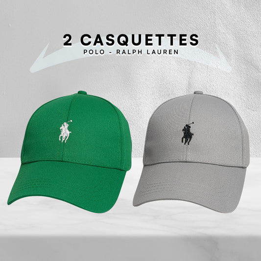 Pack 2 Casquettes Polo de haute qualitè