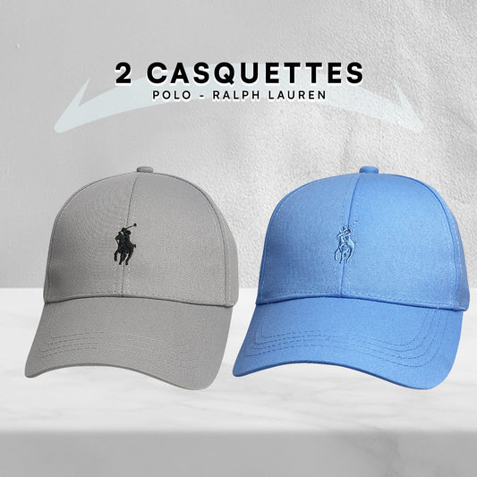 2 Casquettes Polo de haute qualitè.
