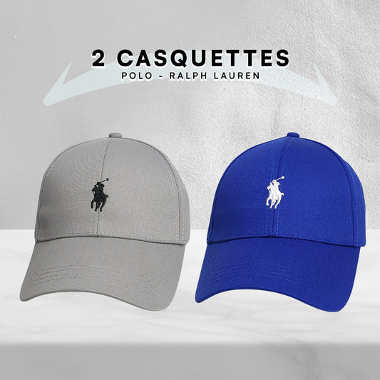 Pack 2 Casquettes Polo de haute qualitè