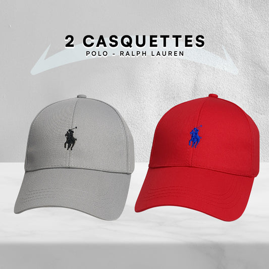 Pack 2 Casquettes Polo de haute qualitè