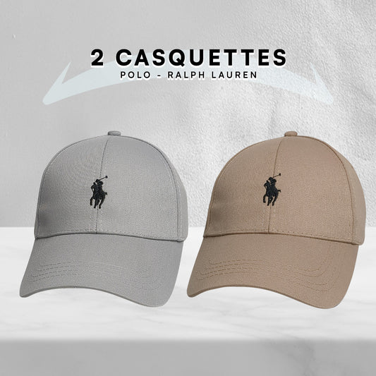 Pack 2 Casquettes Polo de haute qualitè
