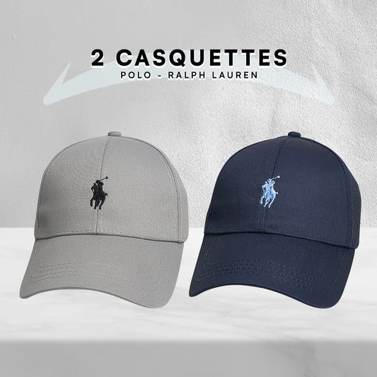 Pack 2 Casquettes Polo de haute qualitè