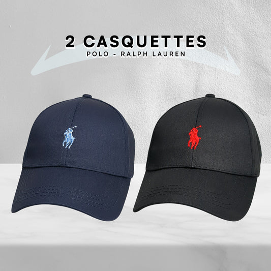 Pack 2 Casquettes Polo de haute qualitè