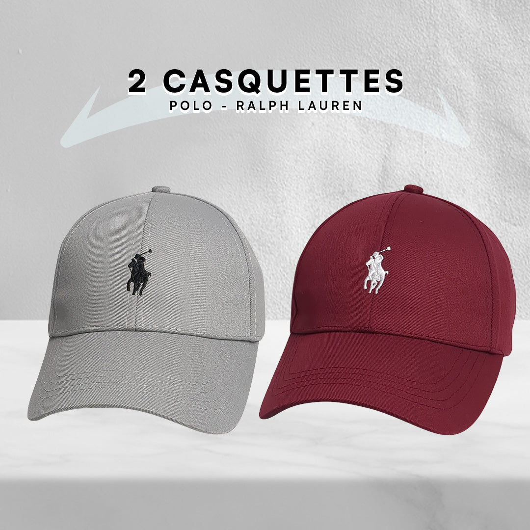 Pack 2 Casquettes Polo de haute qualitè