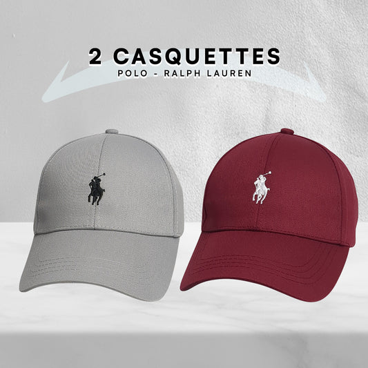Pack 2 Casquettes Polo de haute qualitè