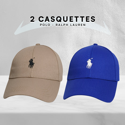 Pack 2 Casquettes Polo de haute qualitè