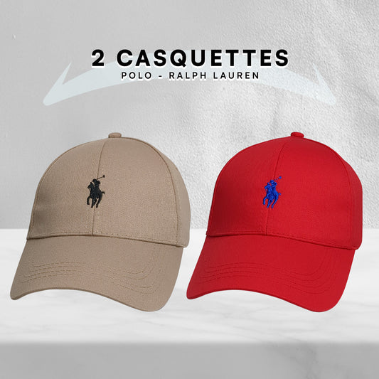 Pack 2 Casquettes Polo de haute qualitè