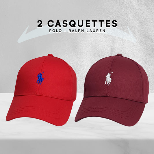 Pack 2 Casquettes Polo de haute qualitè