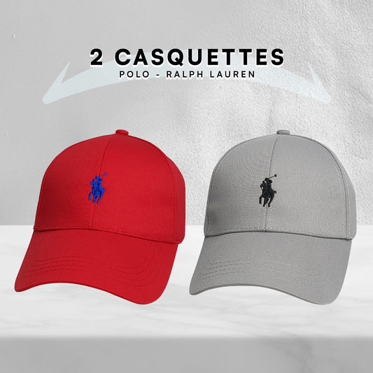 Pack 2 Casquettes Polo de haute qualitè