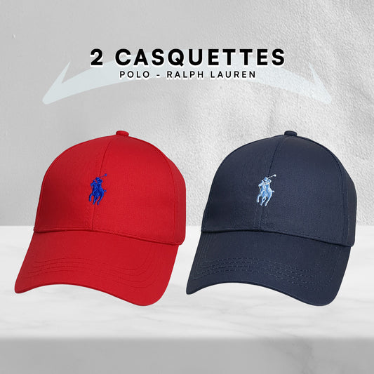 Pack 2 Casquettes Polo de haute qualitè