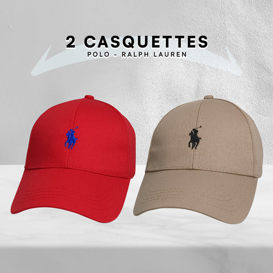 Pack 2 Casquettes Polo de haute qualitè
