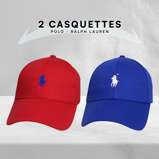 Pack 2 Casquettes Polo de haute qualitè