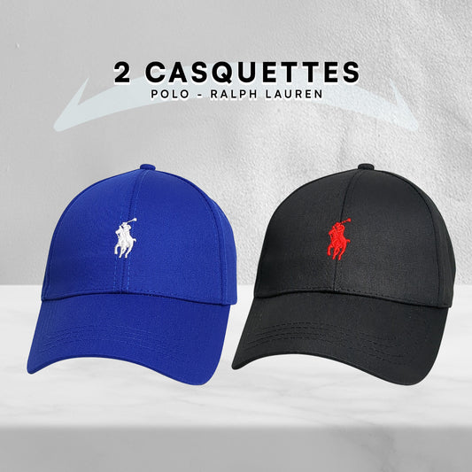 Pack 2 Casquettes Polo de haute qualitè
