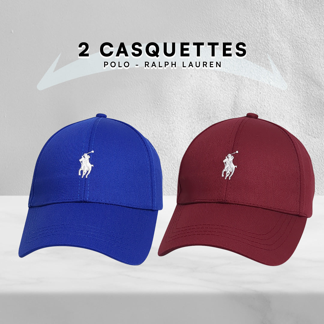 Pack 2 Casquettes Polo de haute qualitè