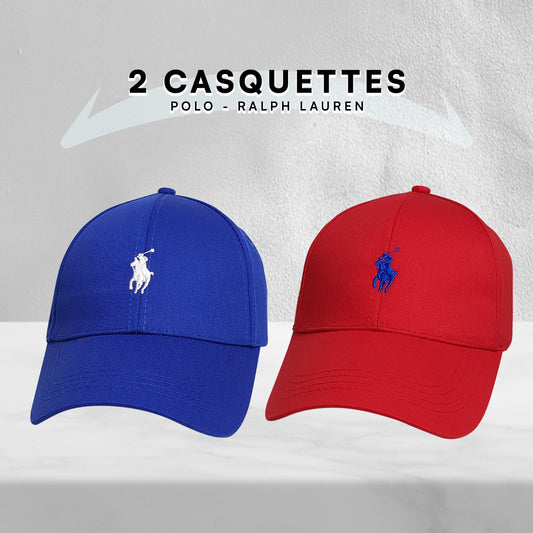 Pack 2 Casquettes Polo de haute qualitè