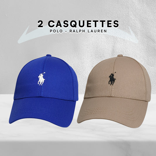 Pack 2 Casquettes Polo de haute qualitè