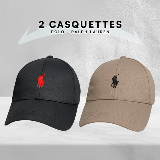 Pack 2 Casquettes Polo de haute qualitè