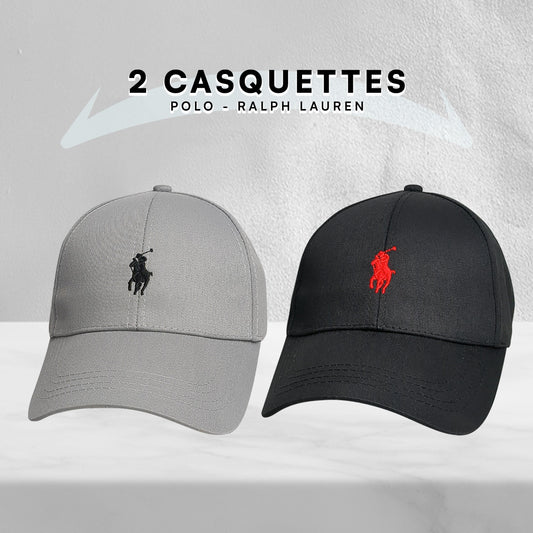 Pack 2 Casquettes Polo de haute qualitè