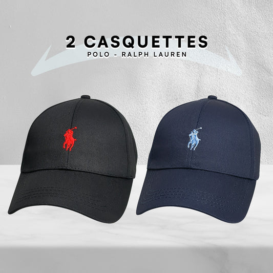 Pack 2 Casquettes Polo de haute qualitè