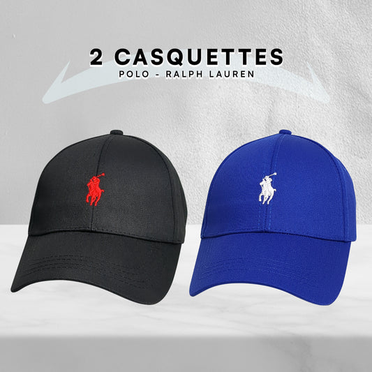 Pack 2 Casquettes Polo de haute qualitè