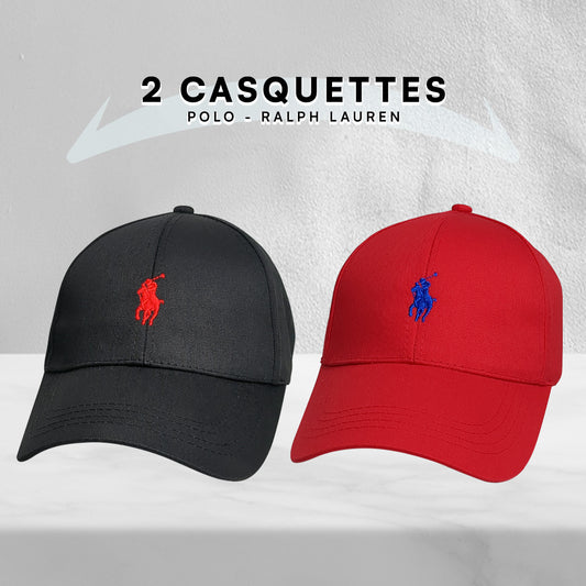 Pack 2 Casquettes Polo de haute qualitè