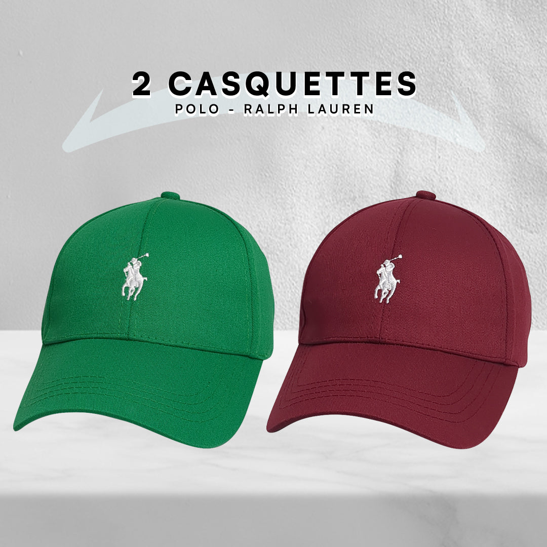 Pack 2 Casquettes Polo de haute qualitè