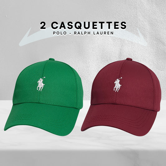 Pack 2 Casquettes Polo de haute qualitè