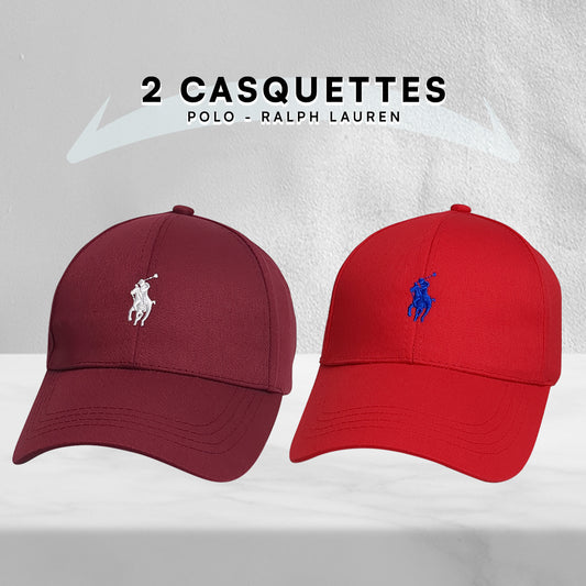 Pack 2 Casquettes Polo de haute qualitè