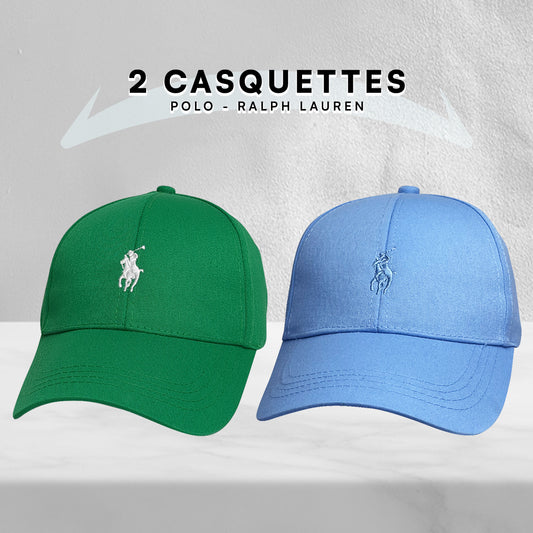 2 Casquettes Polo de haute qualitè