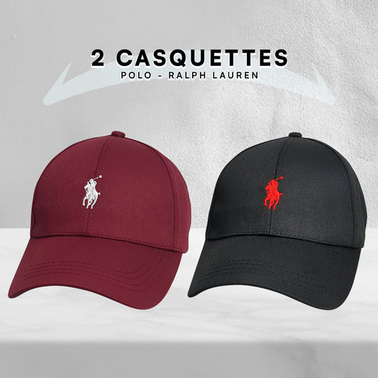 Pack 2 Casquettes Polo de haute qualitè