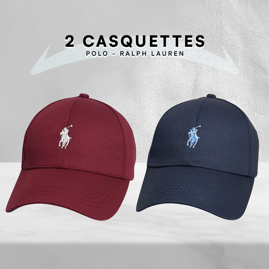 Pack 2 Casquettes Polo de haute qualitè