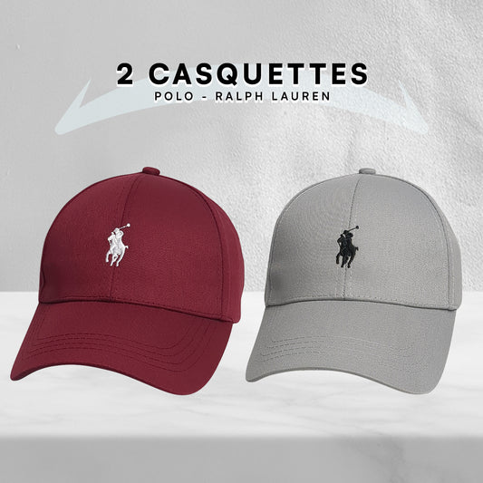 Pack 2 Casquettes Polo de haute qualitè