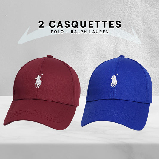 Pack 2 Casquettes Polo de haute qualitè