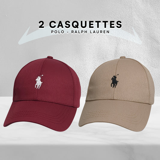 Pack 2 Casquettes Polo de haute qualitè