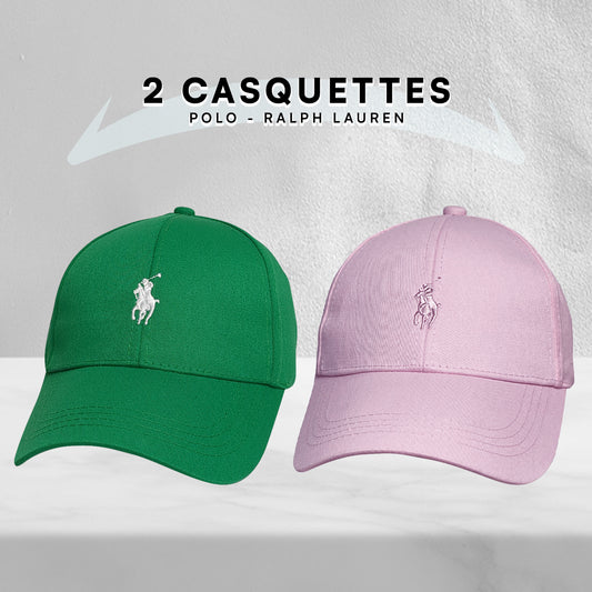 2 Casquettes Polo de haute qualitè