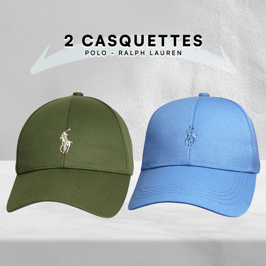2 Casquettes Polo de haute qualitè