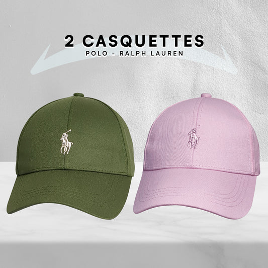 2 Casquettes Polo de haute qualitè