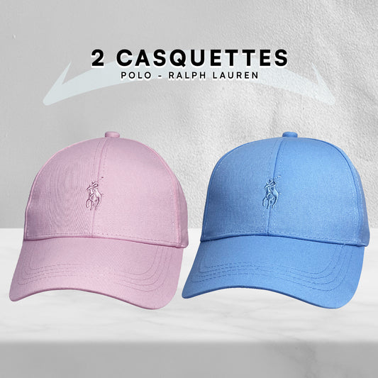 2 Casquettes Polo de haute qualitè