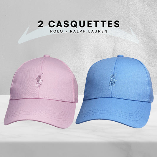 2 Casquettes Polo de haute qualitè.