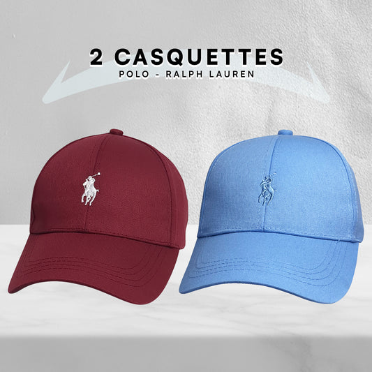 2 Casquettes Polo de haute qualitè