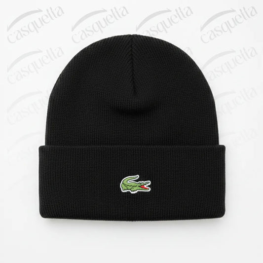 Bonnet Tricoté L a c o s t e Unisexe - Noir