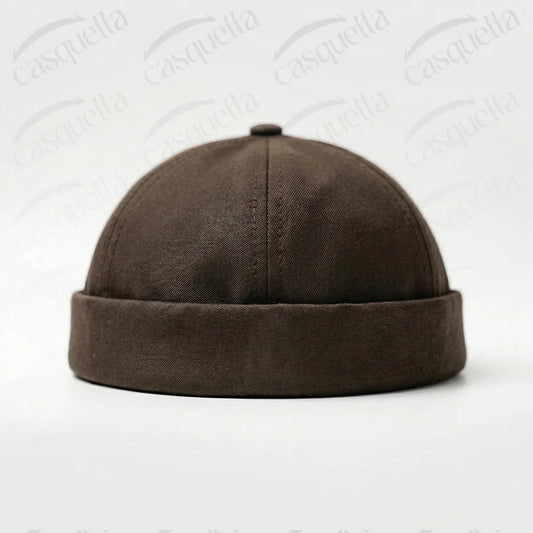 brimless hats - Marron
