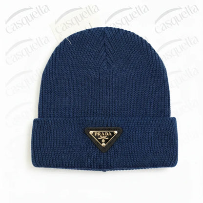 Bonnet Tricoté P r a d a Unisexe - Bleu Marine