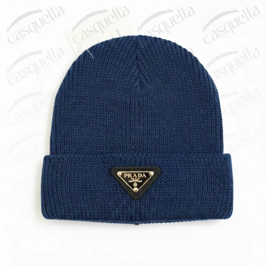 Bonnet Tricoté P r a d a Unisexe - Bleu Marine