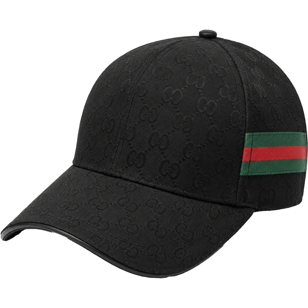GG Monogramme Noire à Bande Contrastée