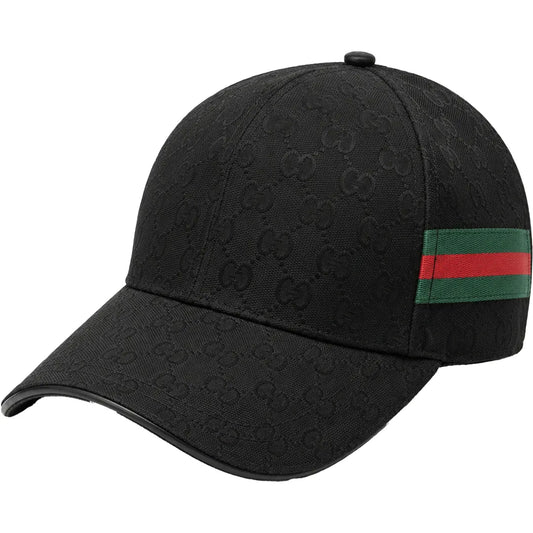 GG Monogramme Noire à Bande Contrastée